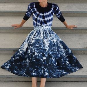 J. CREW CASHMERE TIE DYE SWEATER ASO BLOGGER